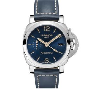 VS fabrik Panerai pam688 blå ansikte män mekaniska bälte klocka GMT dubbel tidszon.