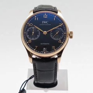 Top re-graved zf fabrik v4 IWC steg guld svart ansikte modell Den bästa versionen